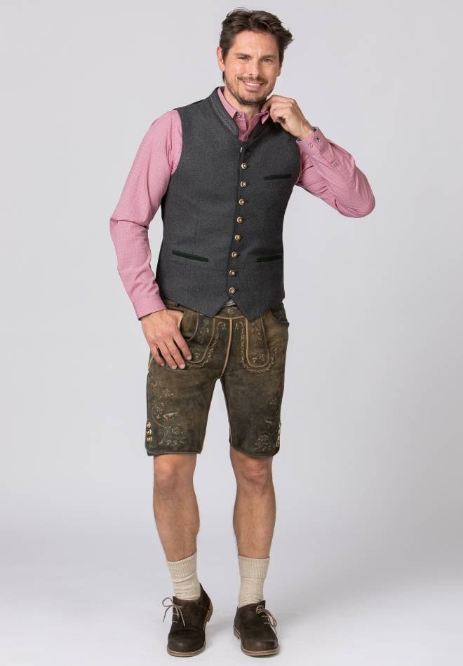 Stockerpoint Weste Sirius grau-tanne 60