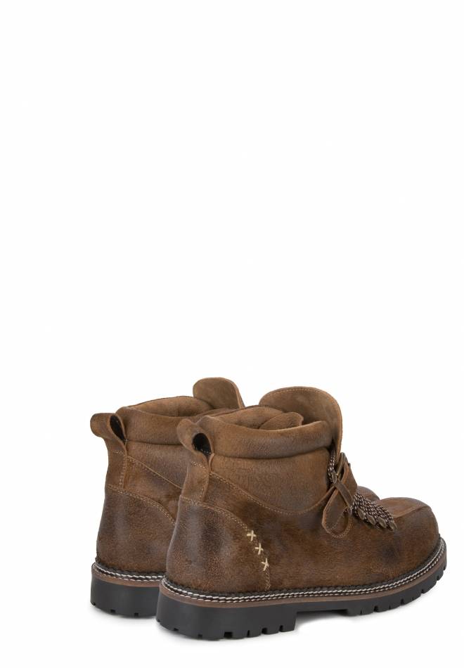 Stockerpoint Trachtenstiefel Tiago Hellbraun Gespeckt 40