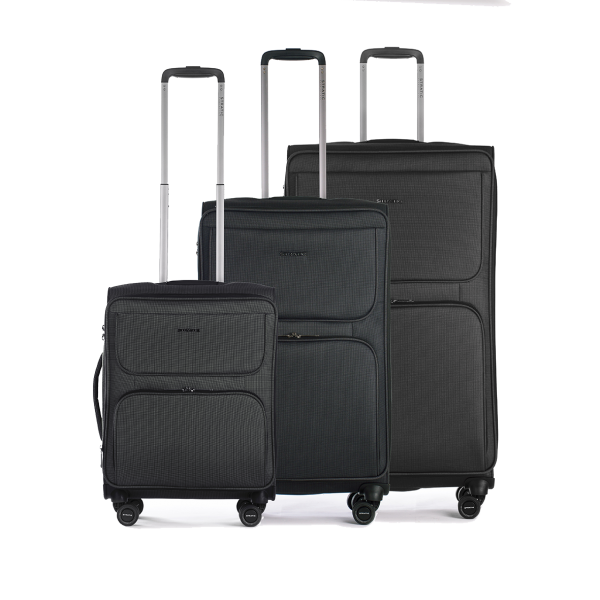 Stratic Bendigo Light + - Koffer-Set 3-teilig (S, M, L) black Stratic Bendigo Light + - Koffer-Set 3-teilig (S, M, L) black