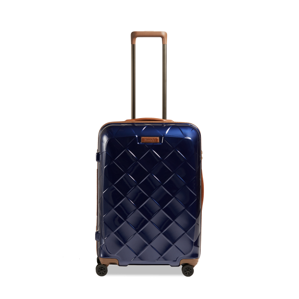 Stratic Leather&More - Hartschalen-Koffer M (bis 66cm), 4 Rollen, TSA Schloss Blue