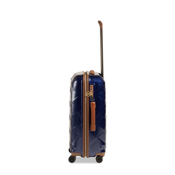 Stratic Leather&More - Hartschalen-Koffer M (bis 66cm), 4 Rollen, TSA Schloss Blue