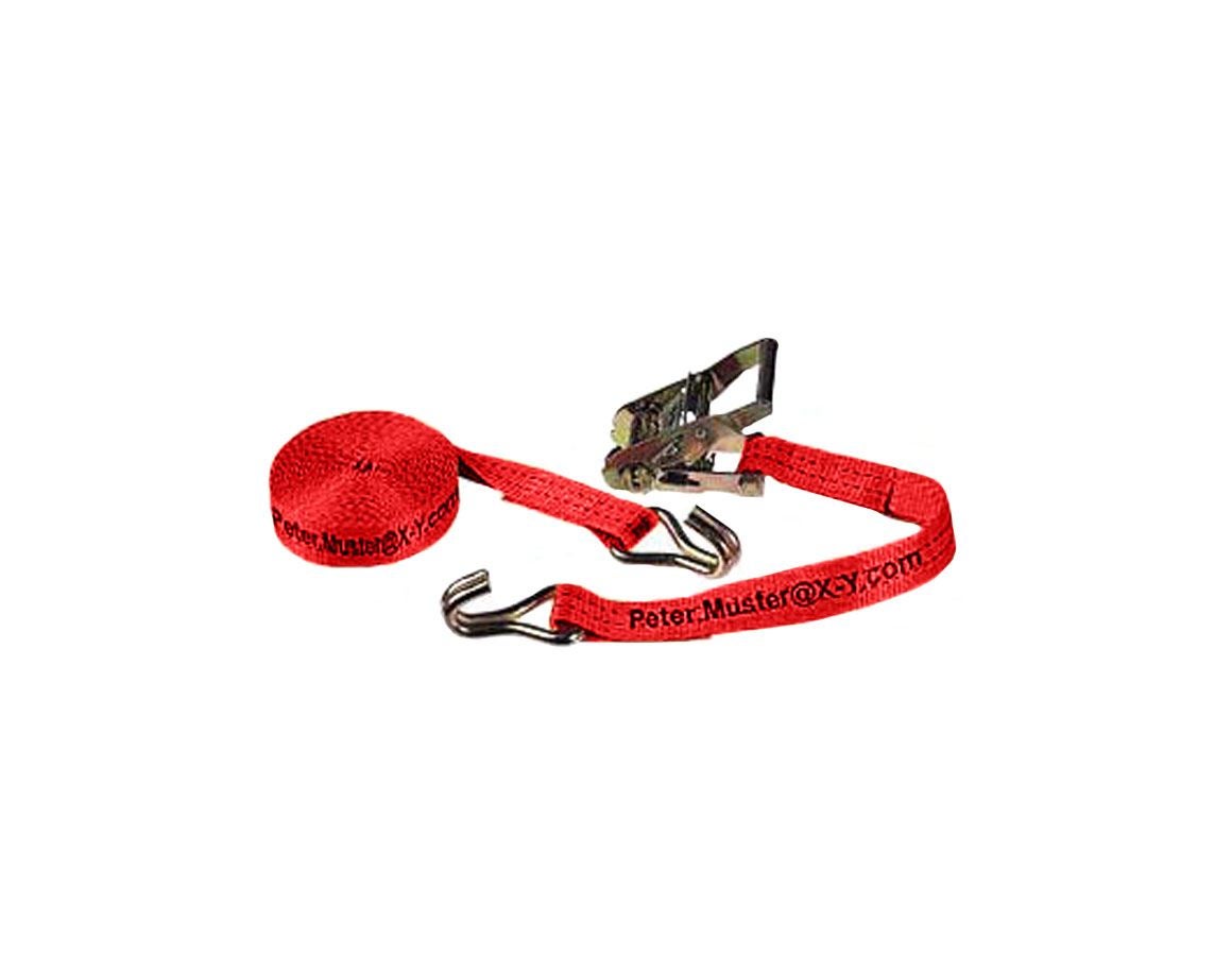 Strauss 20x Spanngurte, 2-tlg - Ratsche+Haken, Inkl. Druck