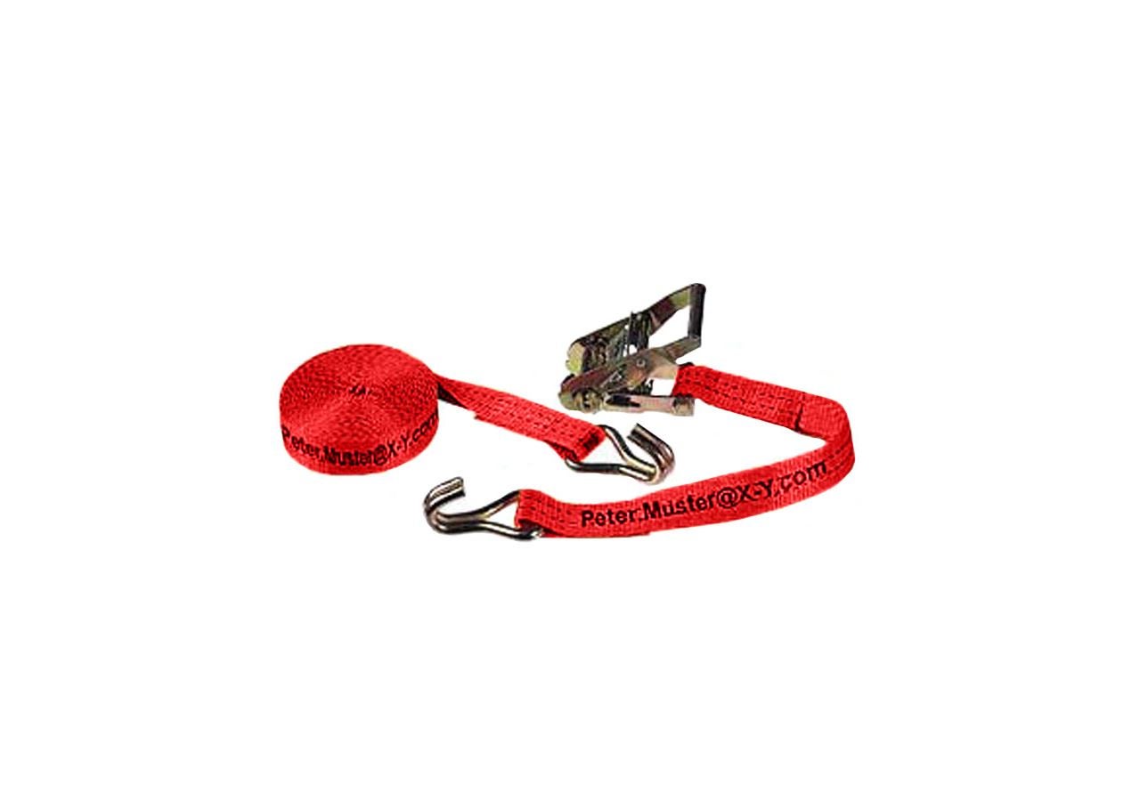 Strauss 20x Spanngurte, 2-tlg - Ratsche+Haken, Inkl. Druck