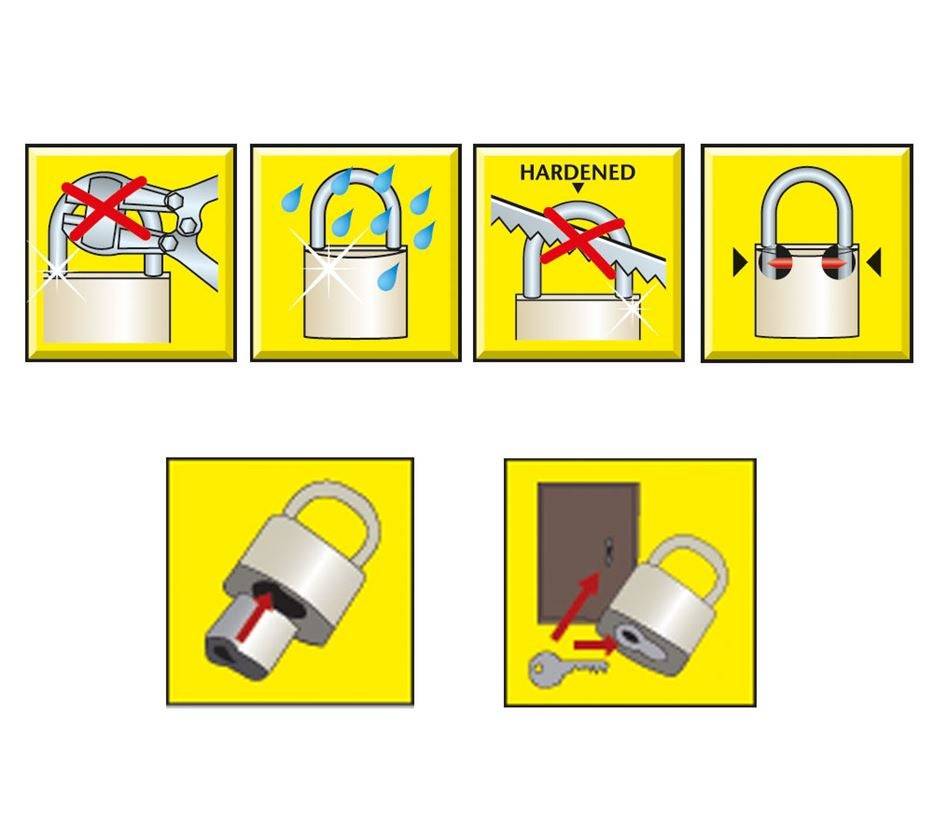 Strauss Burg-Wächter High-Tech-Zylinder-Vorhängeschloss