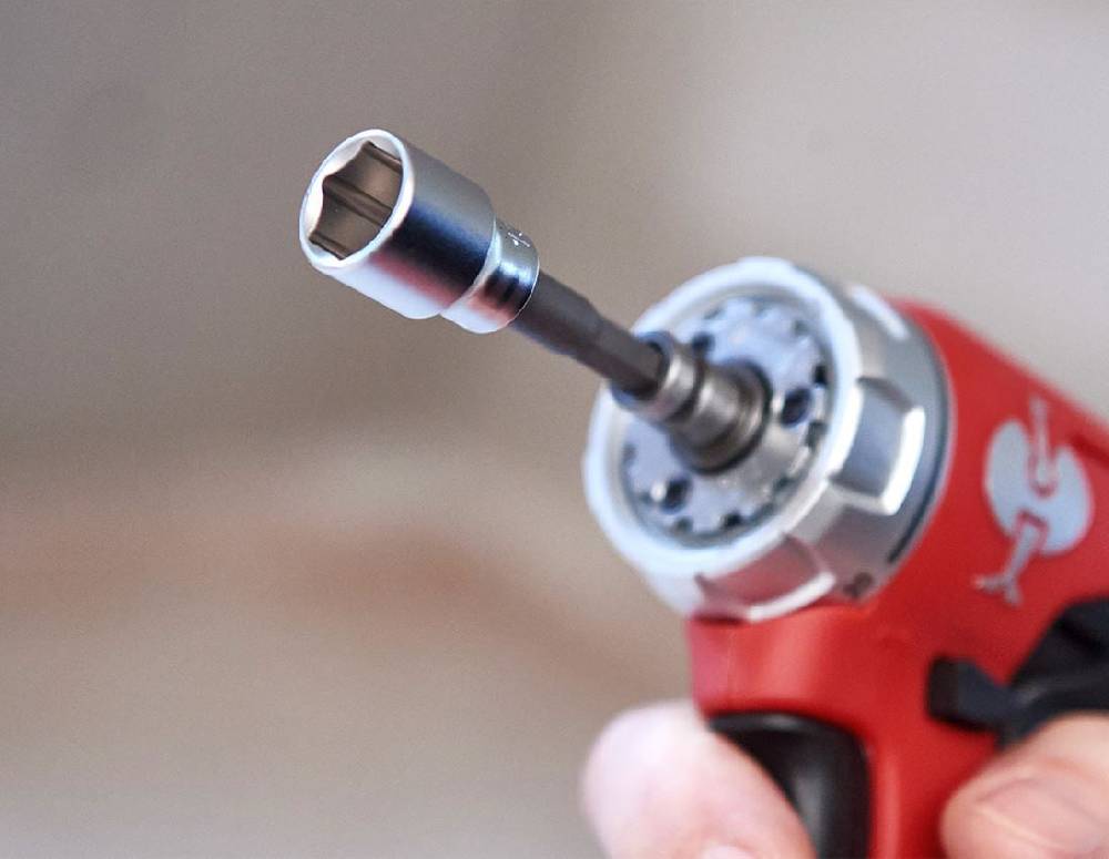 Strauss e.s. Adapter-Set für Bohrmaschine 1/4+ 3/8+ 1/2