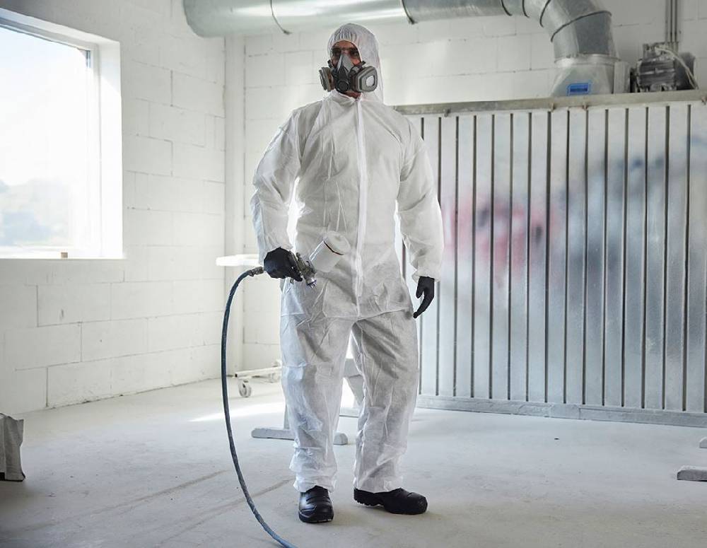 Strauss Einlagiger Einweg-Overall mit Reißverschluss