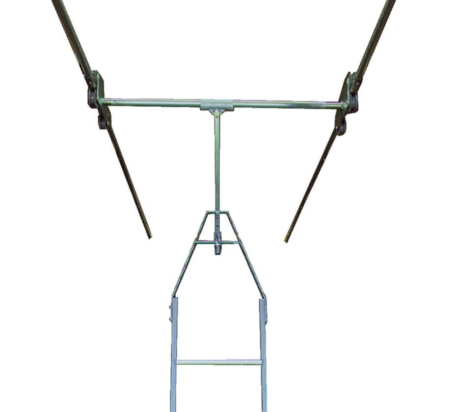 Strauss KRAUSE Alu-Stufen-Regal-Leiter für Doppelregal