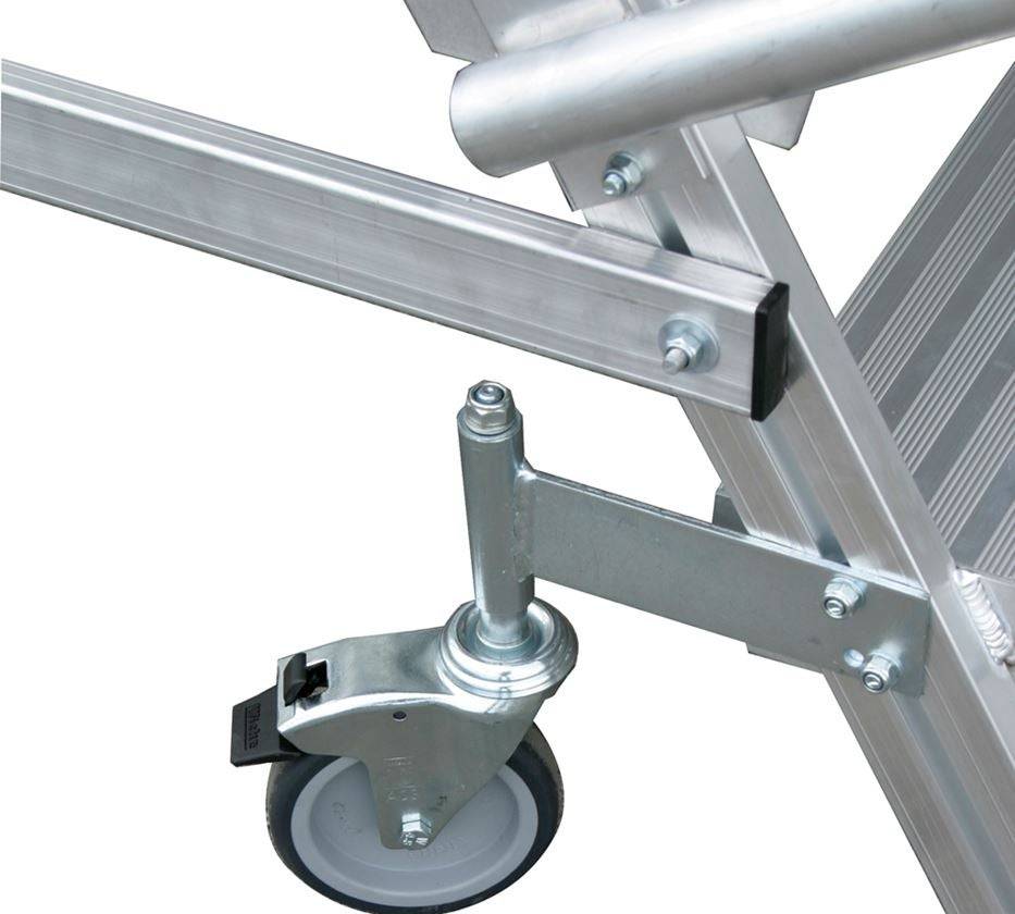 Strauss KRAUSE Podest Leiter fahrbar, beidseitig begehbar