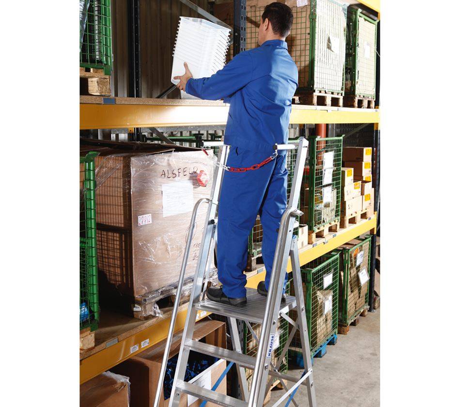 Strauss KRAUSE Stufen-Stehl./Plattform u.Sicherheitsbügel