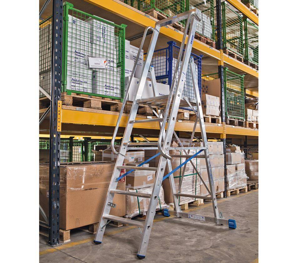 Strauss KRAUSE Stufen-Stehleiter mit großer Standplattform