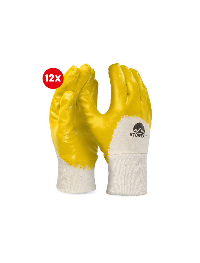 Strauss Nitril-Handschuhe Basic, Teilbeschichtet,12er Pack