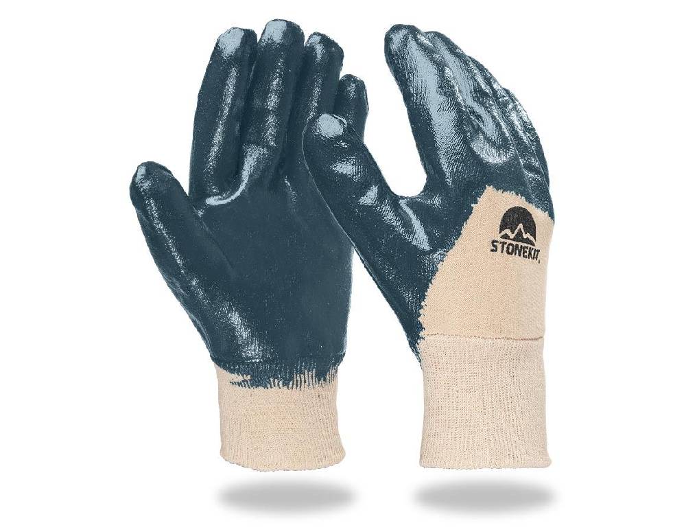 Strauss Nitril-Handschuhe Lith, Strickbund, 12er Pack