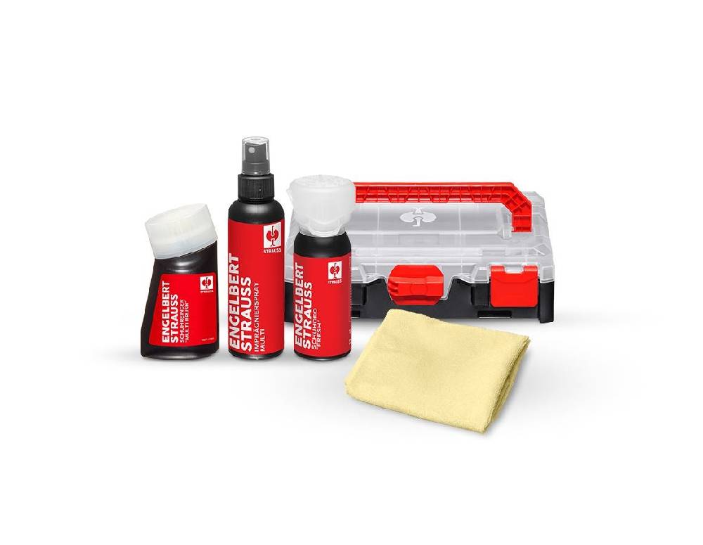 Strauss Schuhpflege Und Reinigungs-Set Textil/Leder