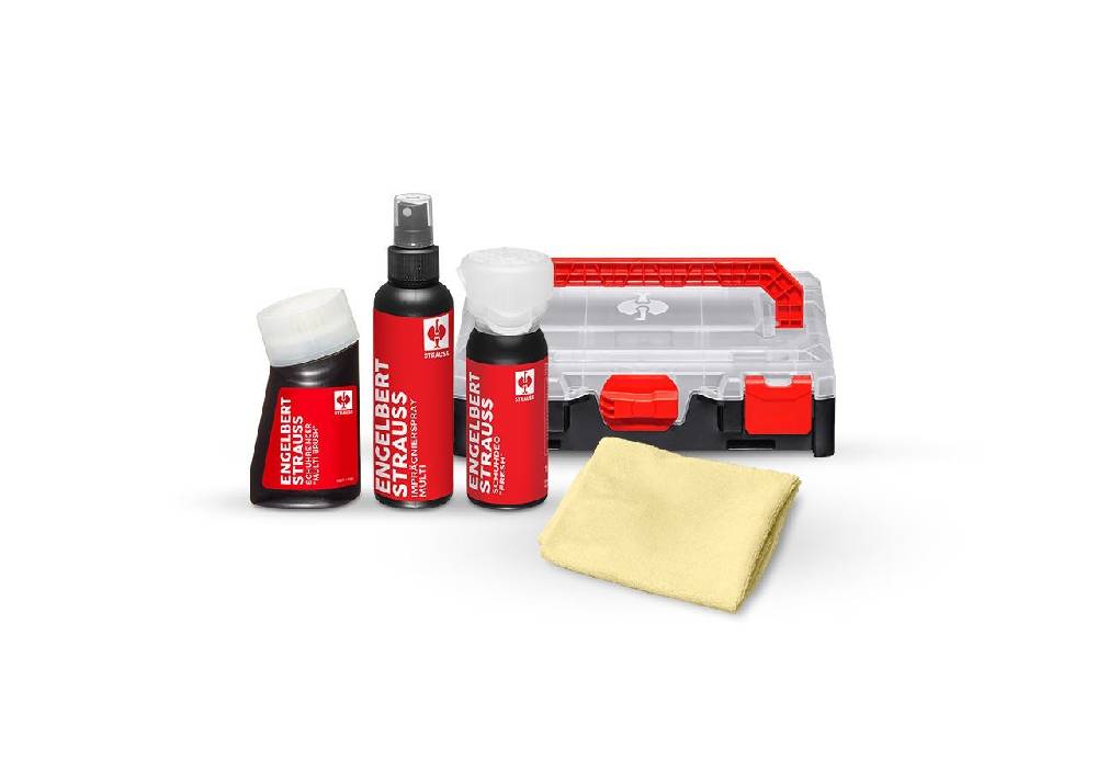 Strauss Schuhpflege und Reinigungs-Set Textil/Leder