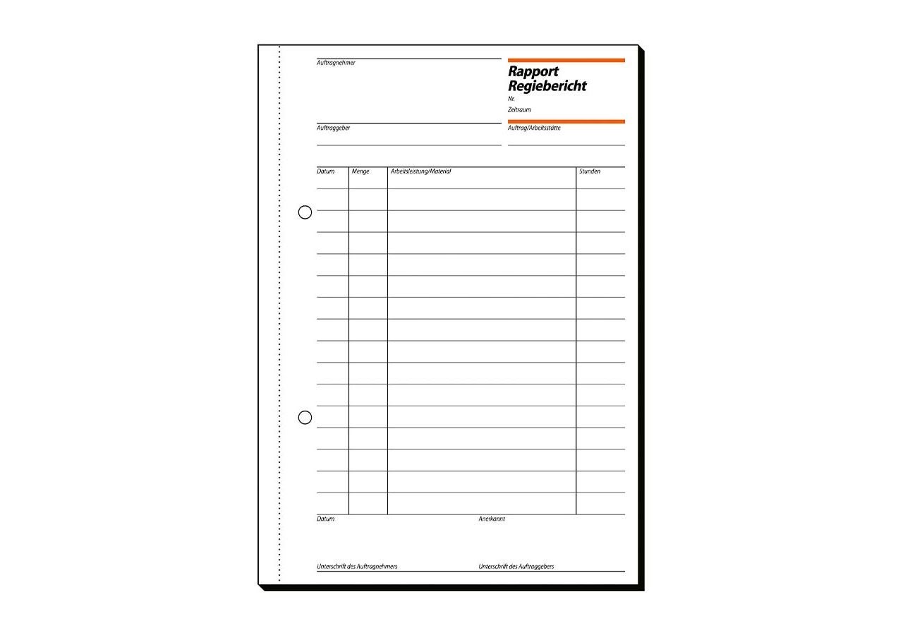 Strauss Sigel Formularbücher Rapport/Regieber./Wochenber