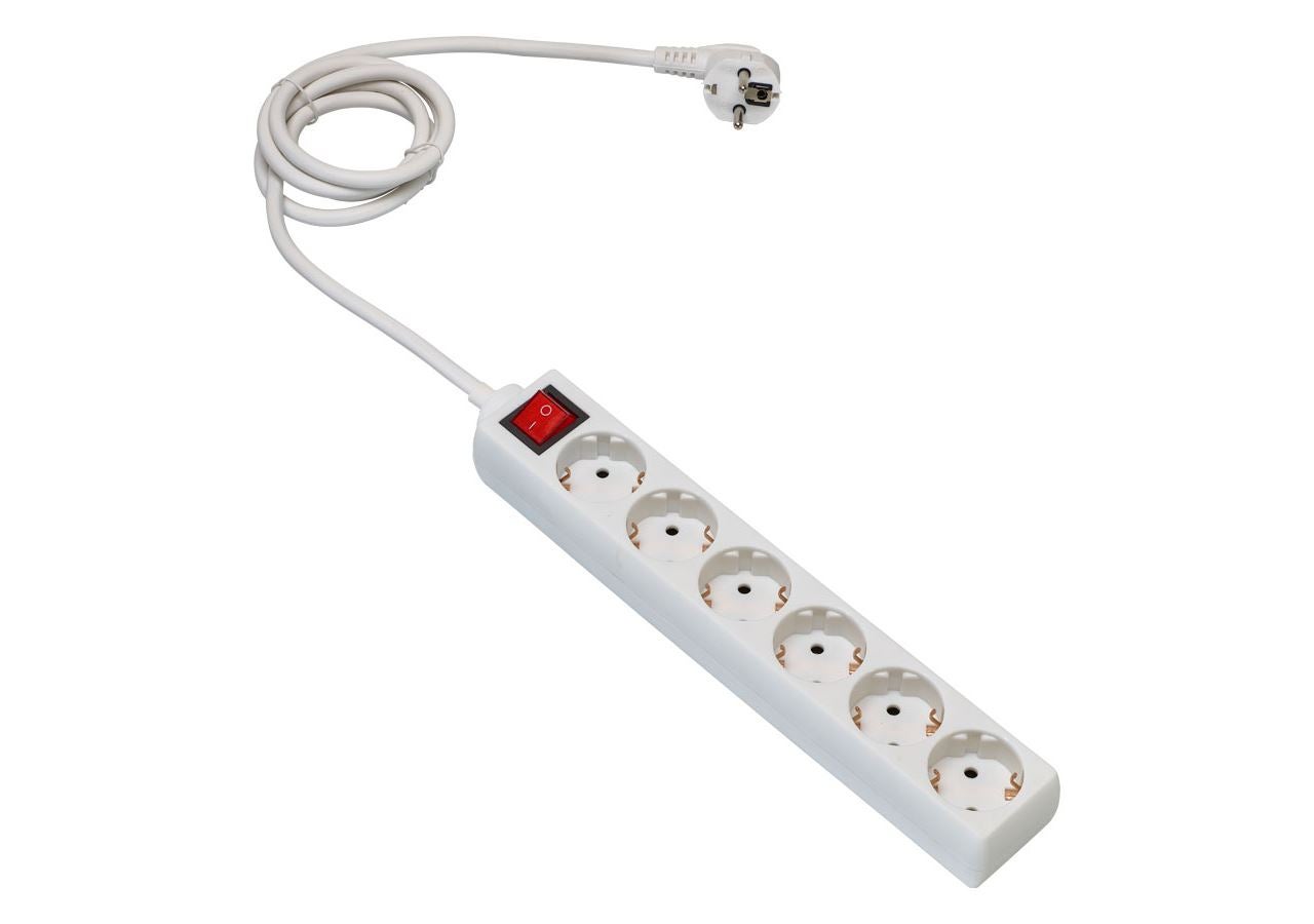 Strauss Steckdosenleiste eco 6-fach mit Kontrollschalter
