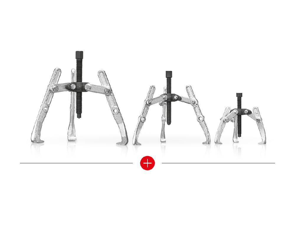 Strauss Abzieher-Set 3-armig