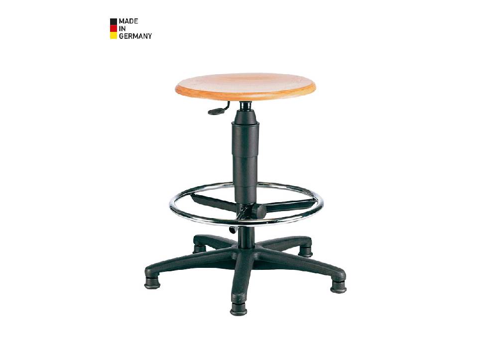 Strauss Drehhocker, Holz