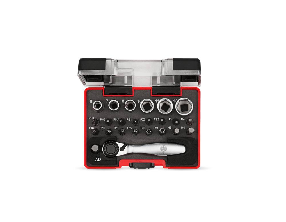 Strauss E.s. Bit-Box Color Mit Mini-Ratsche