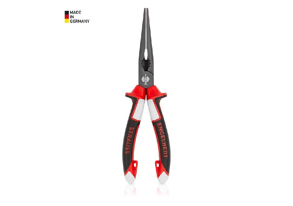 Strauss e.s. Flachrundzange mit Schneide, gerade