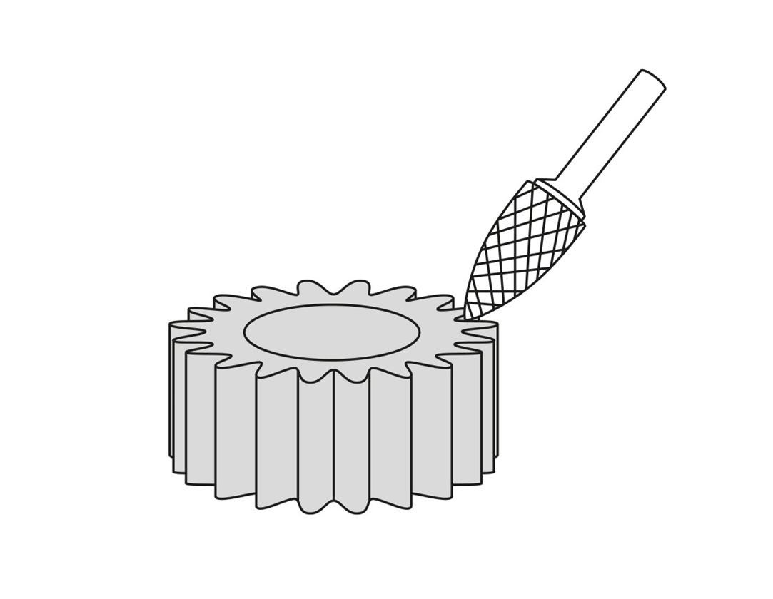 Strauss e.s. HM Frässtift Spitzbogen