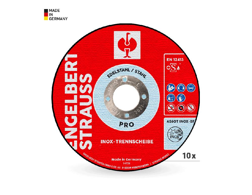 Strauss E.s. Inox-Trennscheibe Pro, 10er Pack