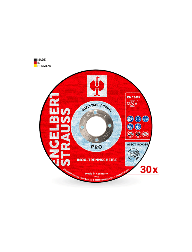 Strauss E.s. Inox-Trennscheibe Pro Set, 30 Stück