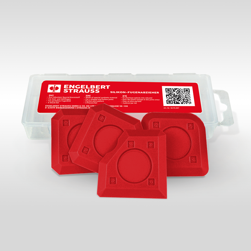 Strauss E.s. Silikon-Fugenabzieher, 4tlg