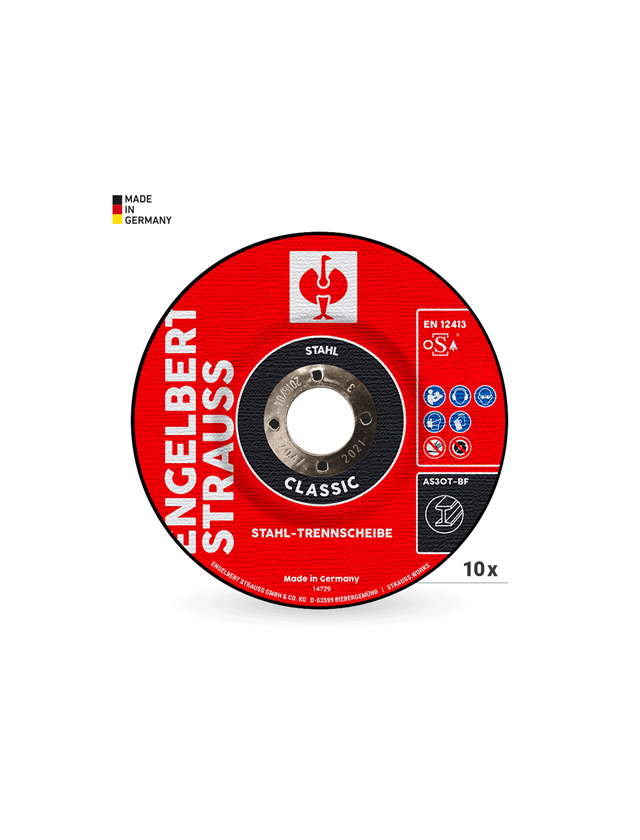 Strauss E.s. Stahl-Trennscheibe Classic, 10er Pack