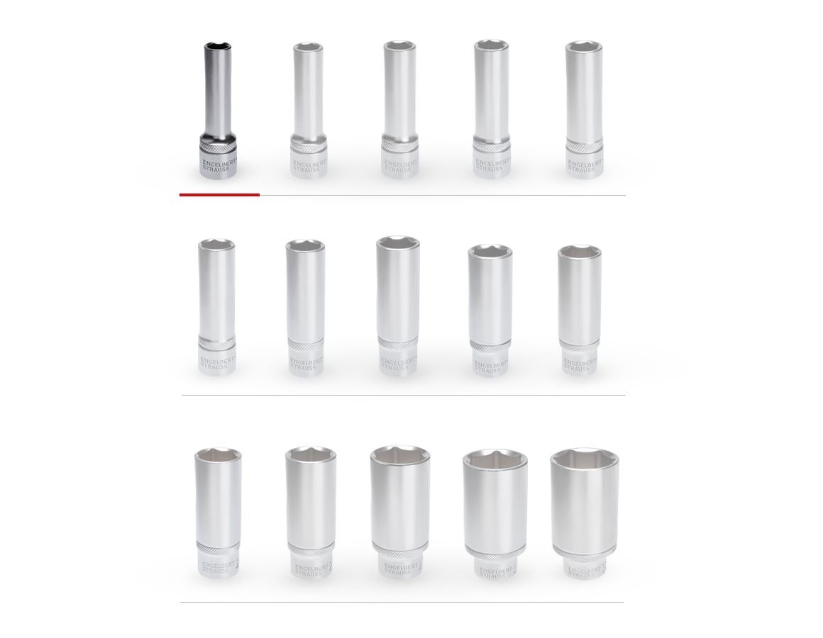 Strauss E.s. Steckschlüssel-Einsatz 1/2 6-kant, Lang