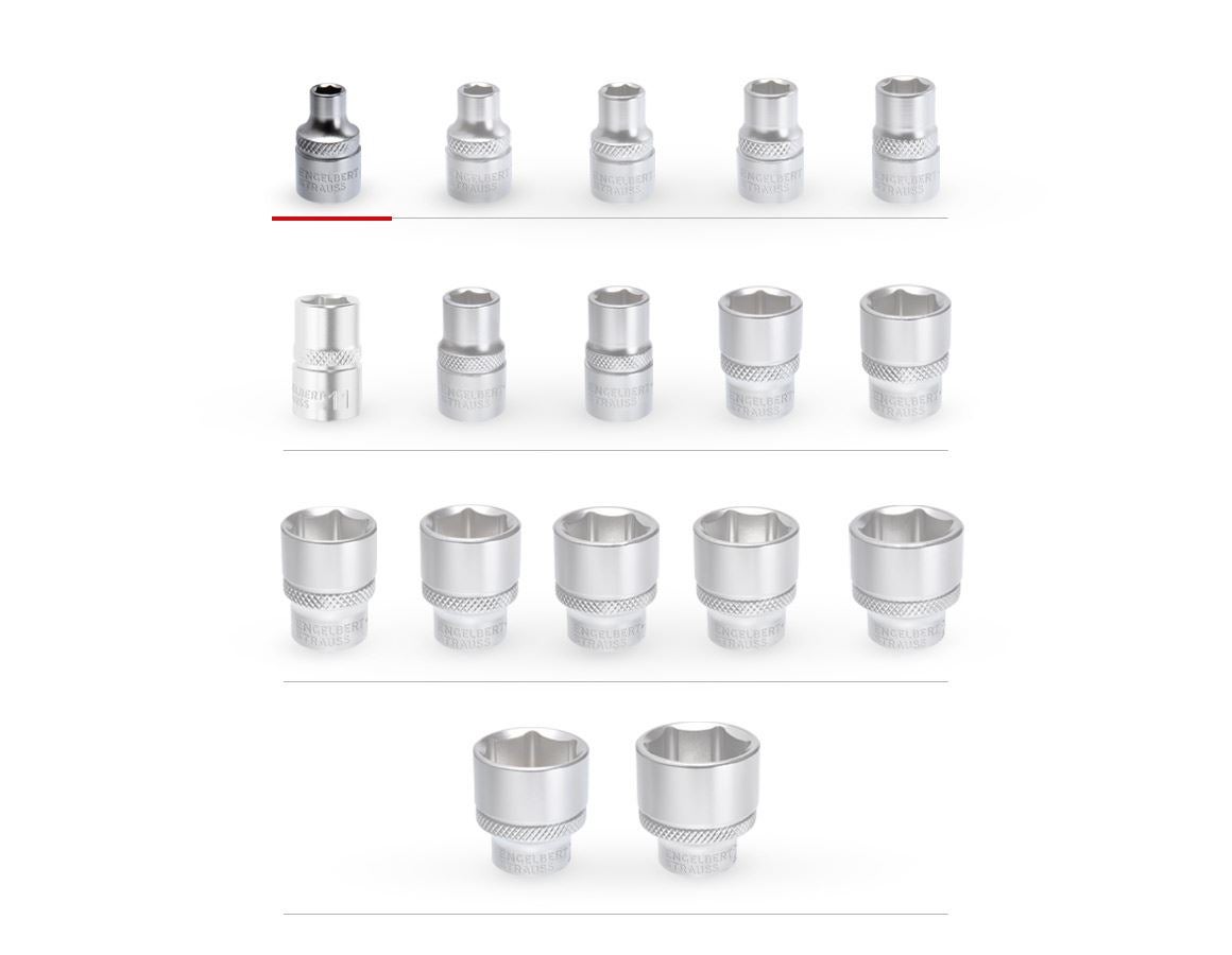 Strauss E.s. Steckschlüssel-Einsatz 3/8 6-kant