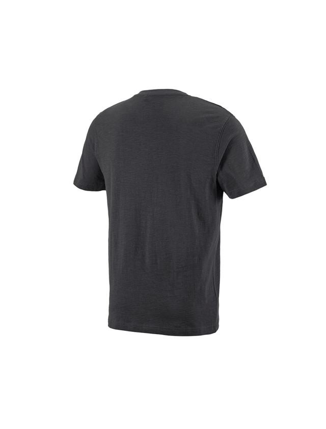 Strauss e.s. T-Shirt cotton slub V-Neck