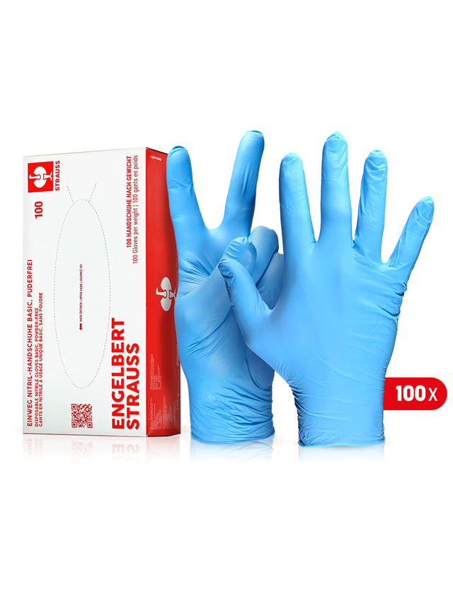 Strauss Einweg Nitril-Handschuhe Basic, Puderfrei