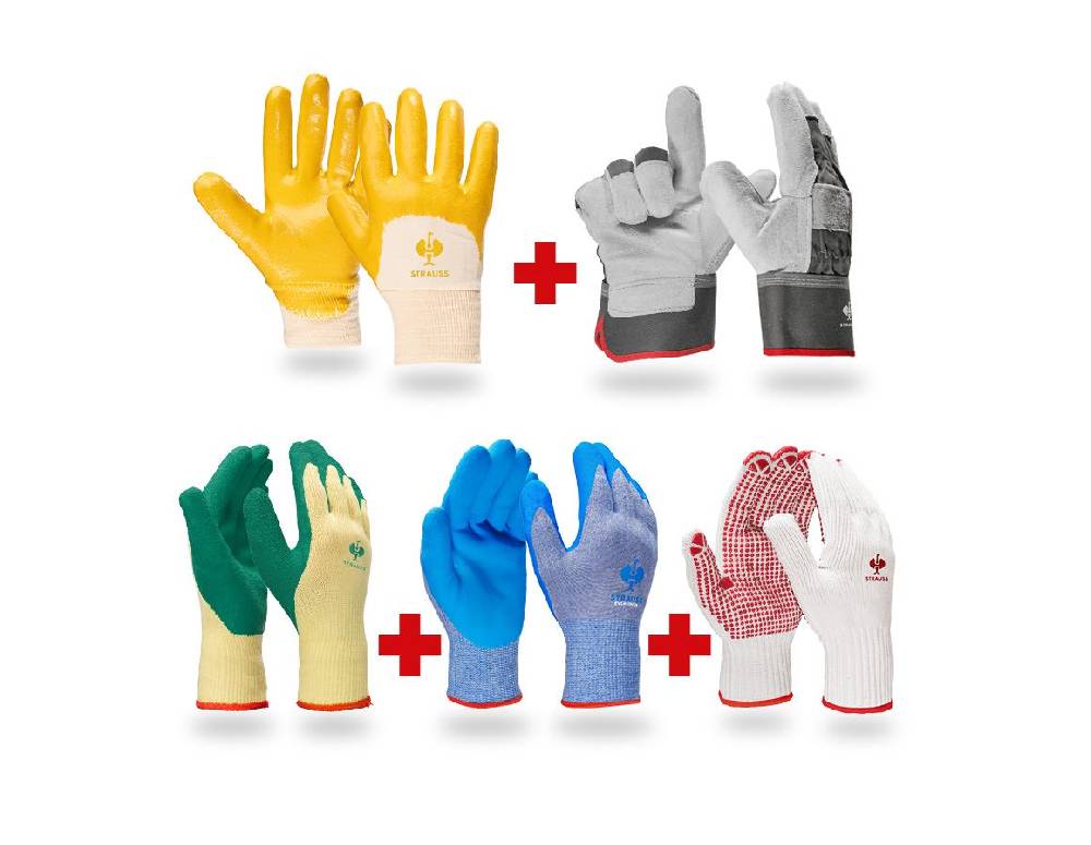 Strauss Handschuh- Profi Set Bau