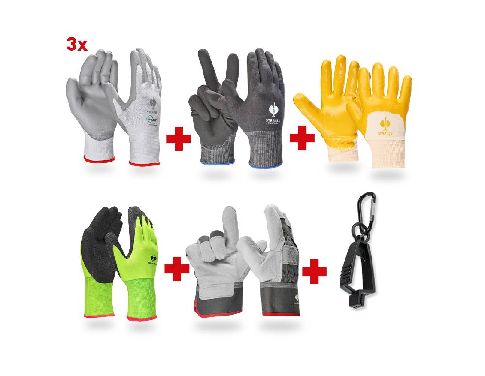 Strauss Handschuh-Profi Set BAU II