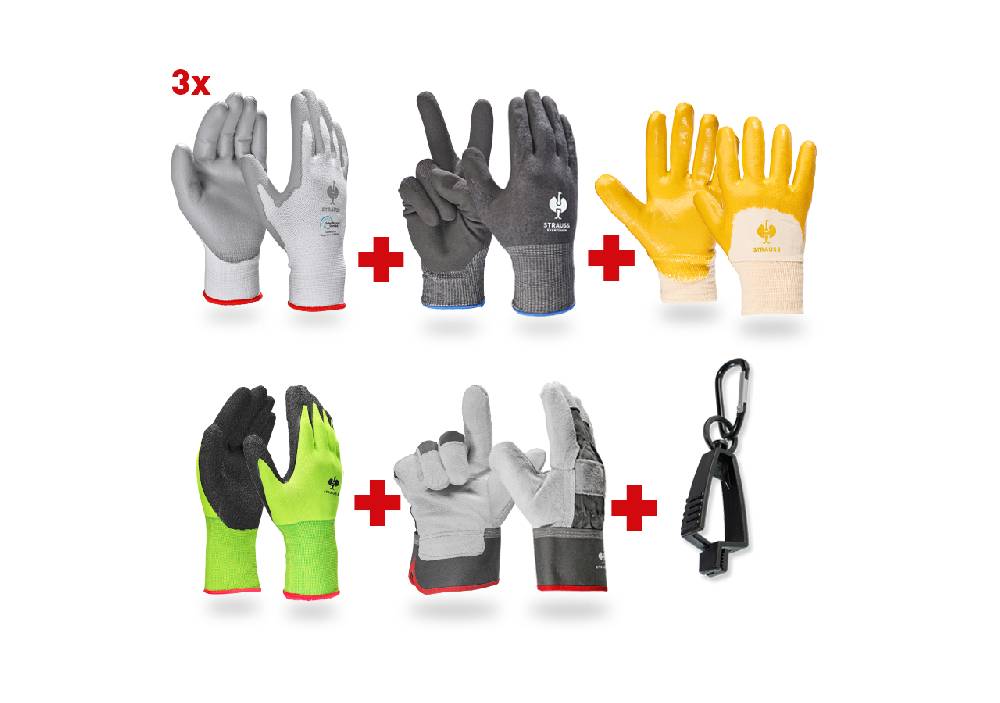 Strauss Handschuh-Profi Set BAU II