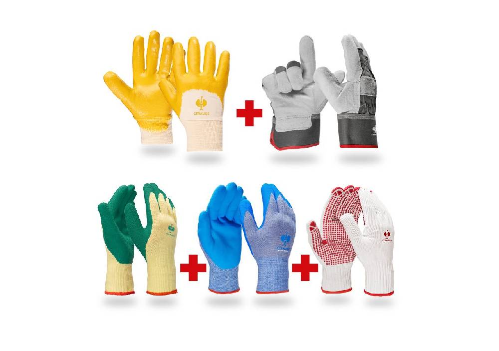 Strauss Handschuh- Profi Set Bau