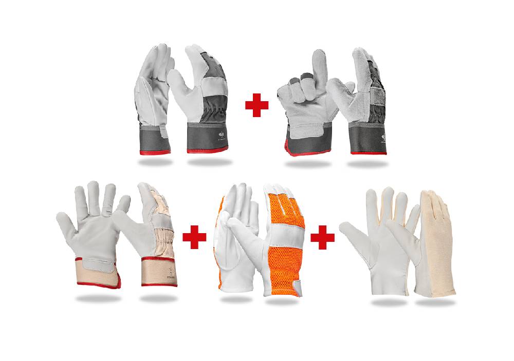 Strauss Handschuh-Profi-Set Leder II