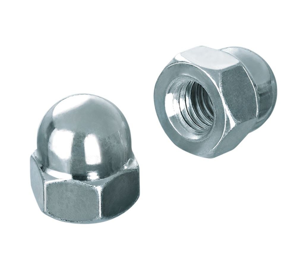 Strauss Hutmutter DIN 1587 Hohe Form, Galv. Zn