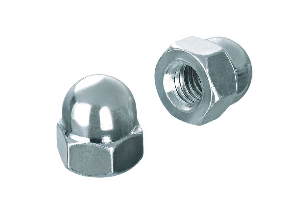 Strauss Hutmutter DIN 1587 Hohe Form, Galv. Zn