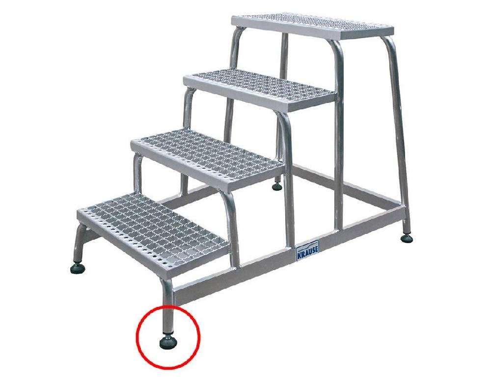 Strauss KRAUSE Alu-Montagetritt Gitterrost-Stufen