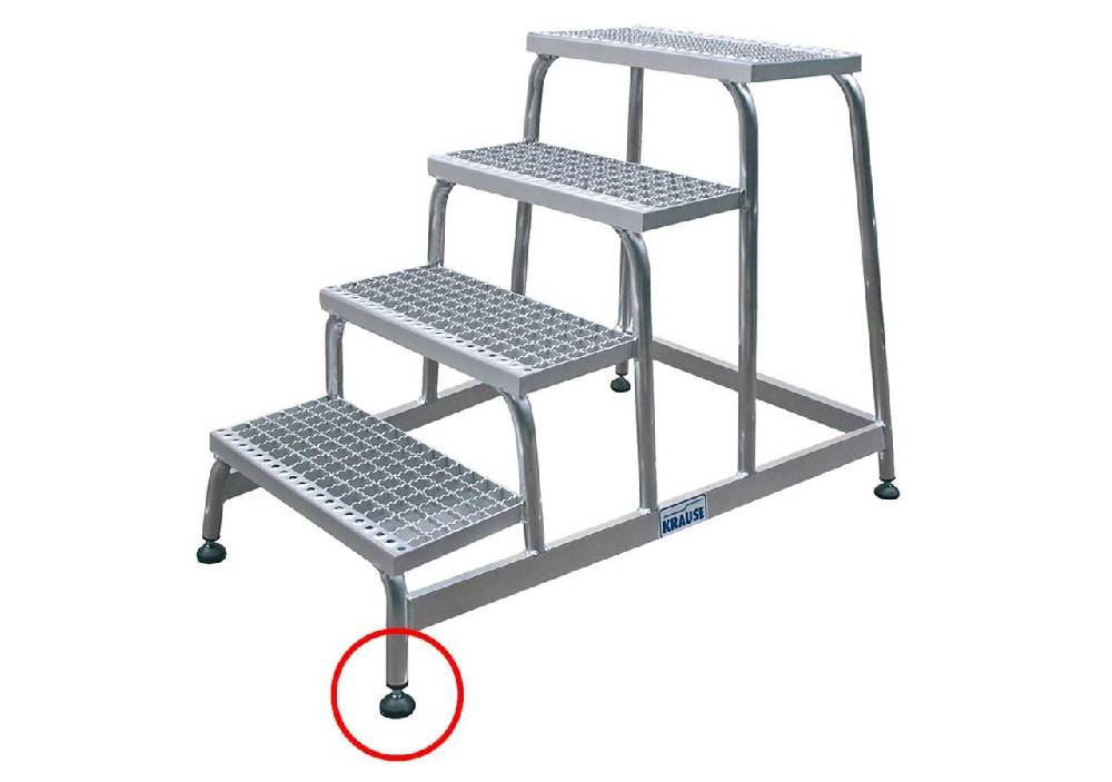 Strauss KRAUSE Alu-Montagetritt Gitterrost-Stufen