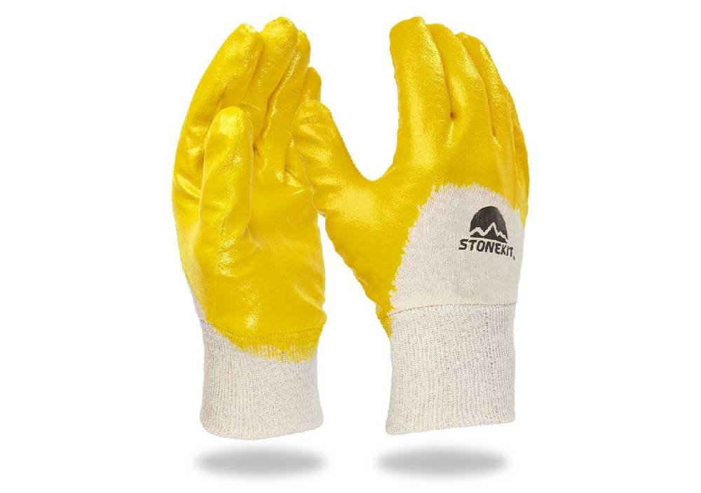 Strauss Latex-Handschuhe, Strickbund, 12er Pack