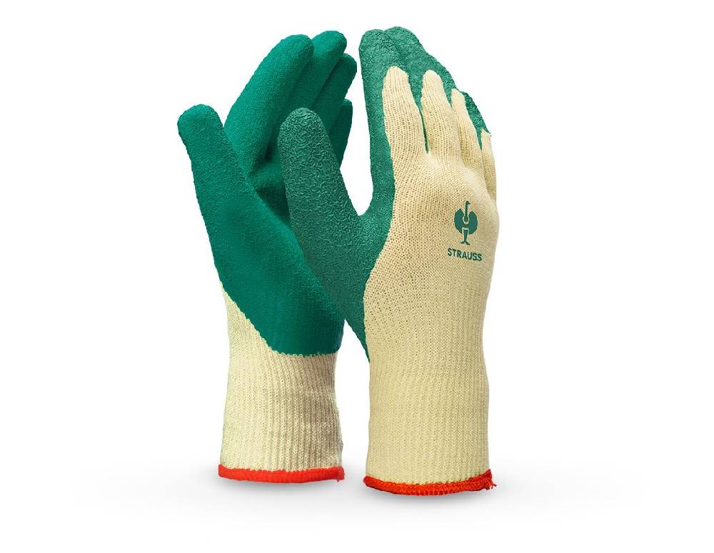 Strauss Latex-Strickhandschuhe Super Grip