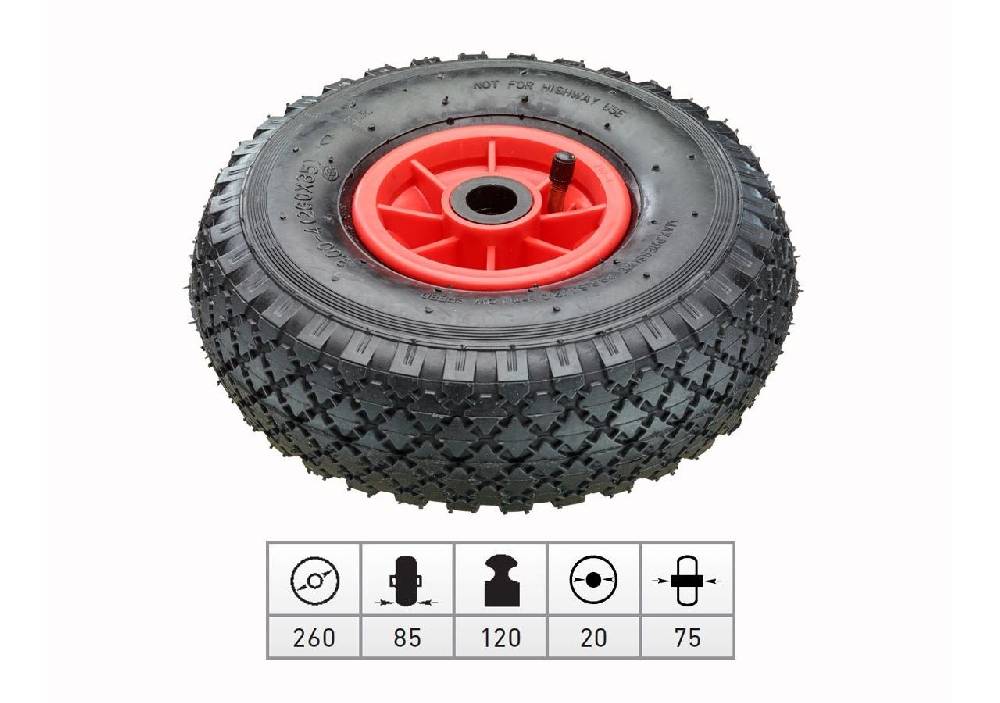 Strauss Luft-Ersatzrad mit Kunststofffelge