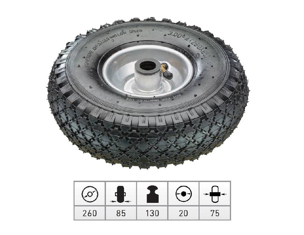 Strauss Luft-Ersatzrad Mit Stahlfelge