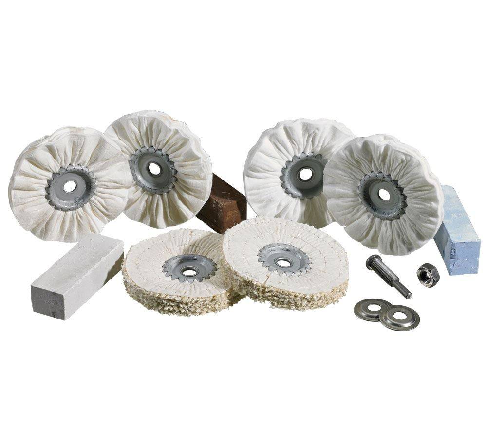 Strauss Polierset Für Stahlbearbeitung, 10-teilig