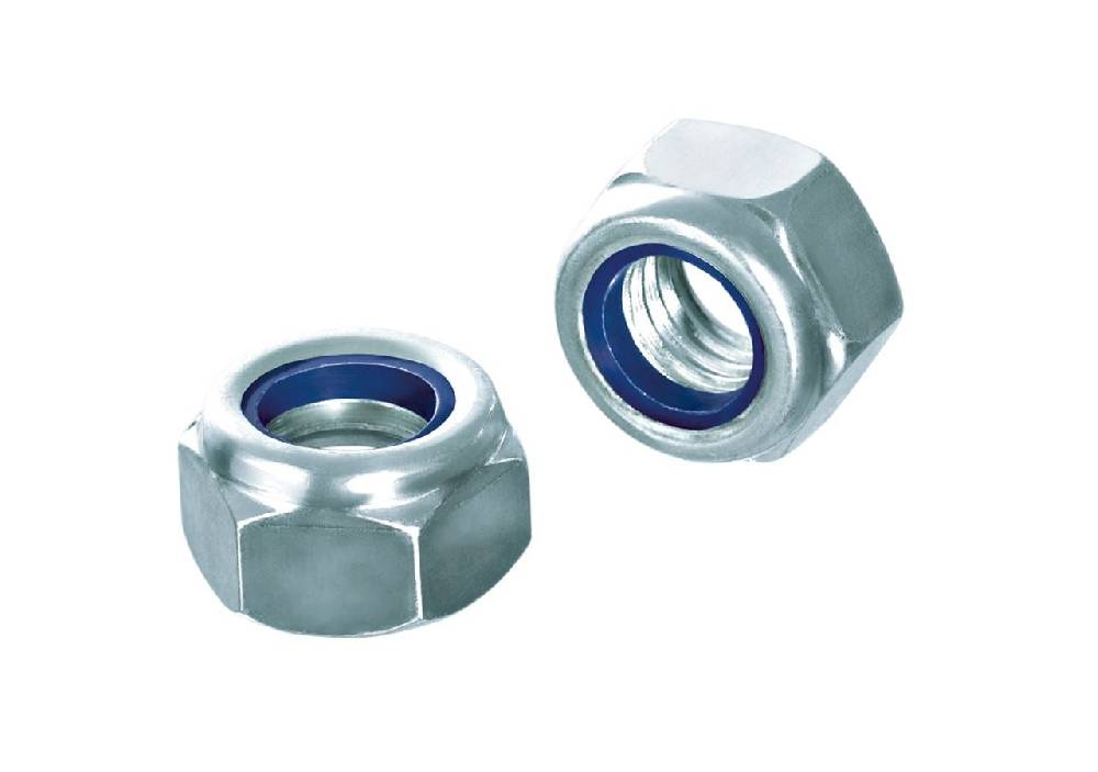 Strauss Sechskantmutter DIN 985, galv. zn