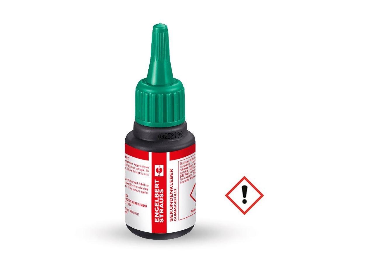 Strauss Sekundenkleber, gummigefüllt