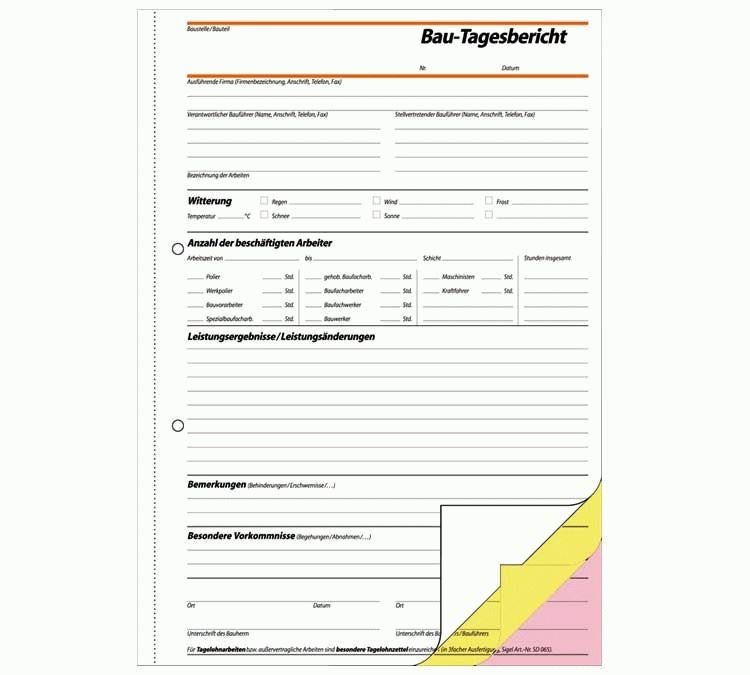 Strauss Sigel Formularbücher Bautagebuch
